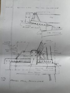 Sketch of mill log carriage mechanism.